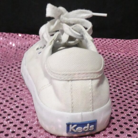 KEDS - Memory Foam Sneakers | 13M | Girls White Crew Kick '75 Shoes - Picture 11 of 15